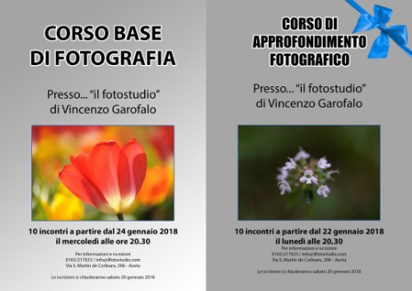 Nuovi corsi di fotografia 2018